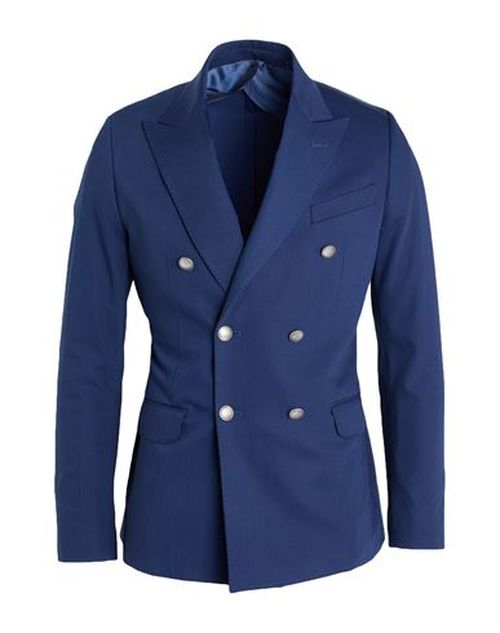 Man Blazer Navy Size 38 Polyester, Viscose, Elastane