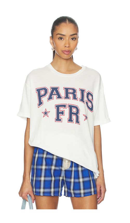 The Laundry Room Paris Fr Smu Oversized Tee in White. M. Also in S, XS