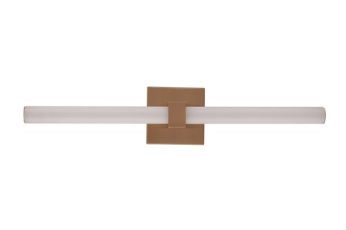 Satin Brass LED Bathroom Vanity Light from the Linear Collection