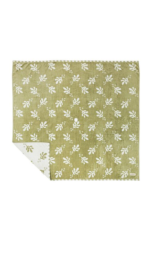 Business & pleasure co. Beach Blanket in Beno?t Jade Green Jacquard in Sage