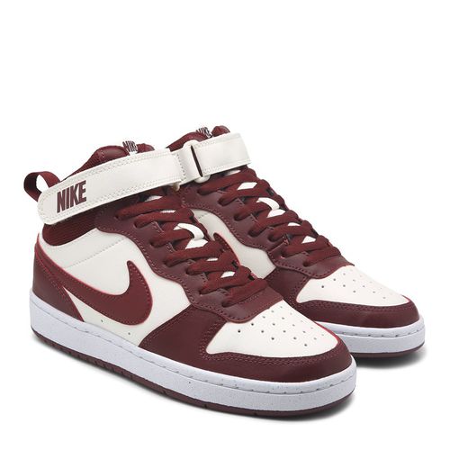 Kids' Court Borough Mid 2 High Top Sneaker Big Kid Shoes (Sail/Burgandy)