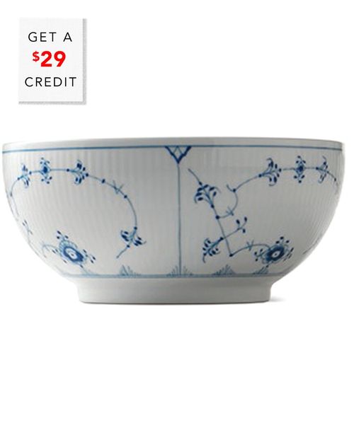 Blue Fluted Plain Bowl With $29 Credit