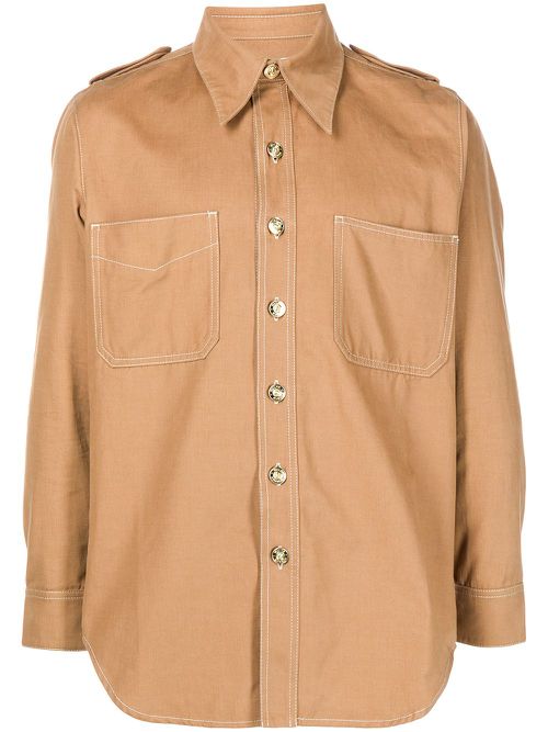Isaac utility shirt - Brown