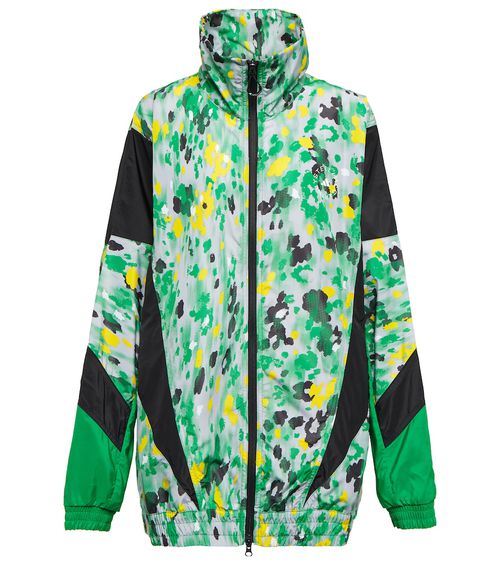 Leopard-print track jacket