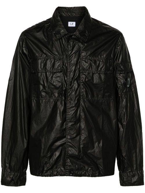 CS II Lens-detail shirt jacket - Black