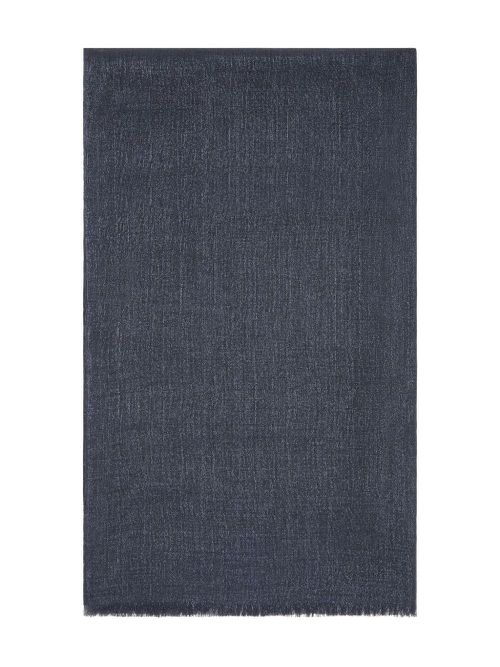 Frayed-edge scarf - Blue