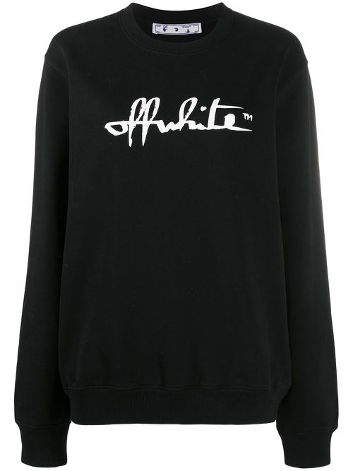 Script logo sweatshirt - Black