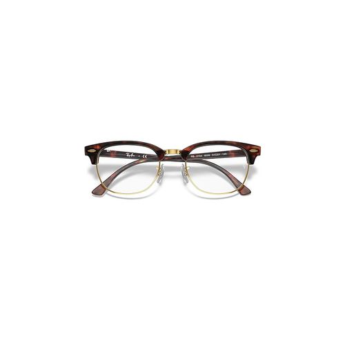 Ray-Ban Clubmaster Optics Optical Mock Tortoise Frame Clear Lenses 49-21