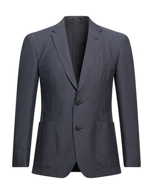 Man Blazer Charcoal Size 38 Cotton, Elastane