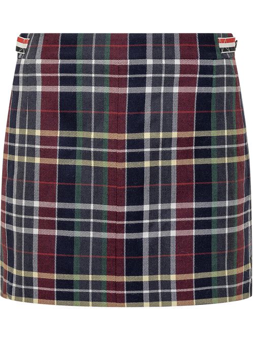 Chic Mini Skirt with Check Design