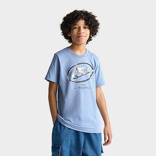 Big Kids Sportswear Futura Chrome T-Shirt in Work Blue