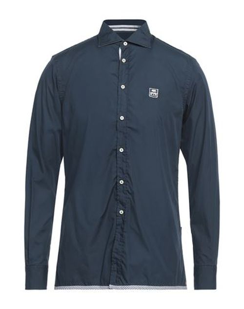 Man Shirt Navy Size 15 Cotton
