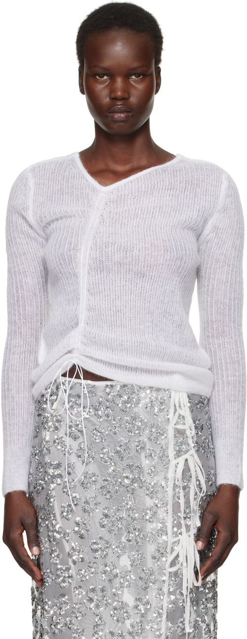 Cecilie Bahnsen White Ussi Sweater