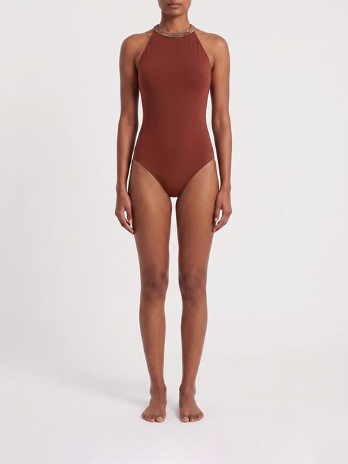 Swimsuit Woman color Burgundy