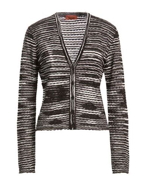 Woman Cardigan Dark brown Size 6 Viscose, Wool, Polyamide, Elastane