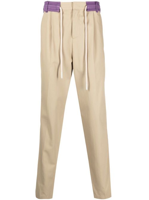 Side-stripe trousers - Neutrals