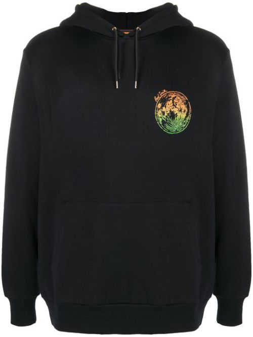 Logo print drawstring hoodie