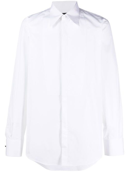 Long-sleeve cotton shirt - White