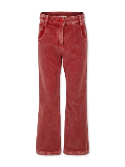 Logo-embroidered cotton-blend trousers