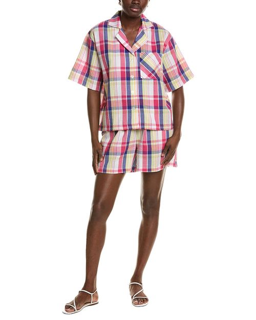 2Pc Seersucker Pajama Set