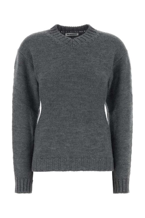 Wool Crewneck Sweater — Gray