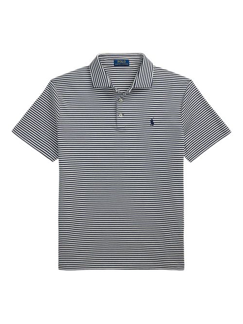 Striped polo shirt - Blue