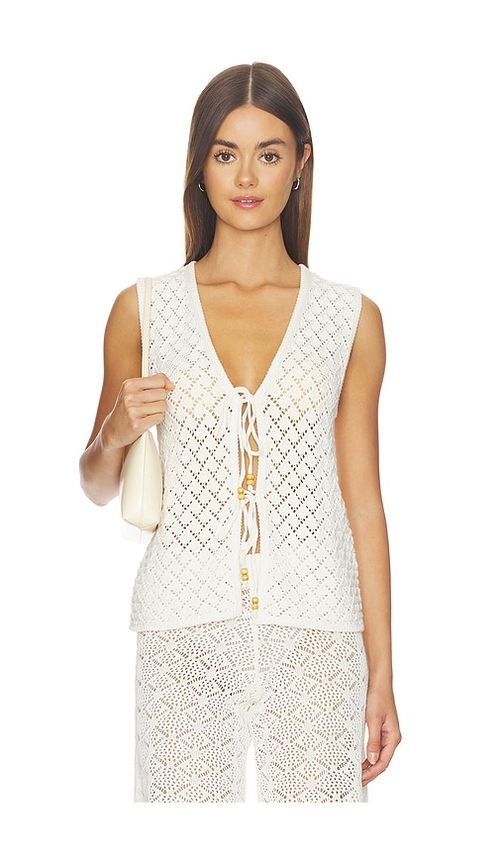 The Garment Riviera Tie Top in Ivory. - 12 also , 14, 4