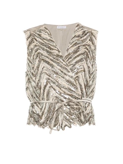 Chevron Embroidery Vest