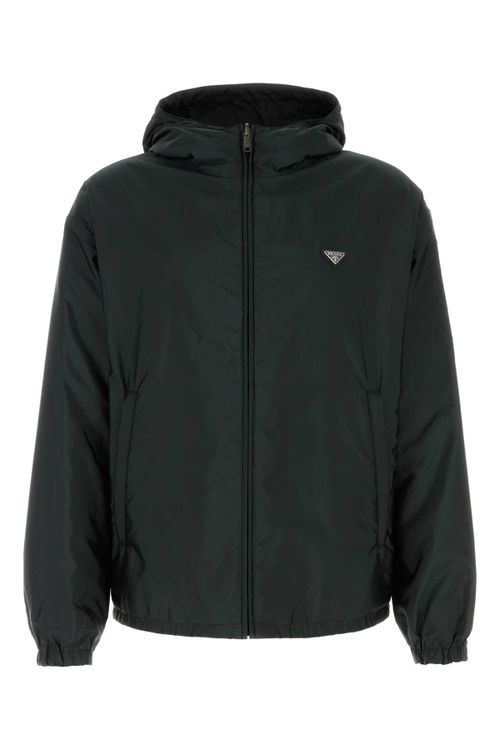 Re-Nylon Reversible Down Jacket — Black