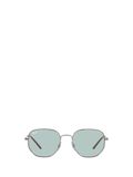 Hexagonal-frame sunglasses - Blue