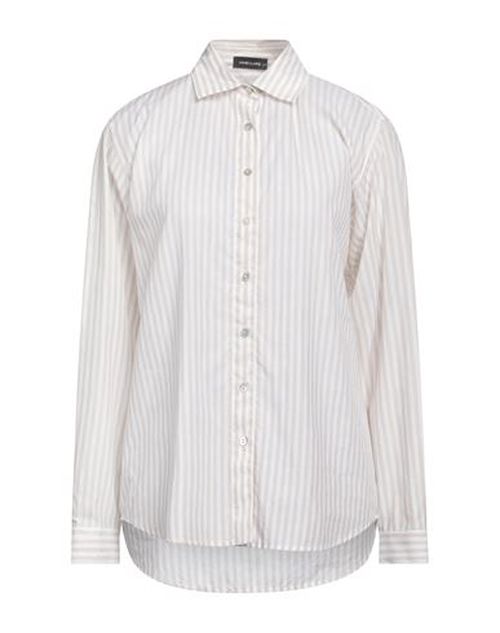Anneclaire Woman Shirt Beige Size 4 Cotton, Linen