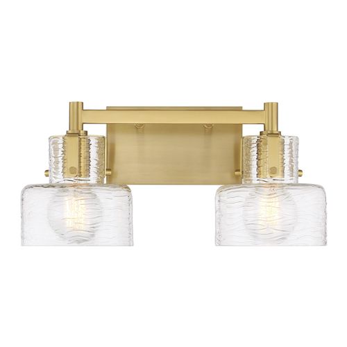 Dover 2-Light Bathroom Vanity Light in Warm Bra