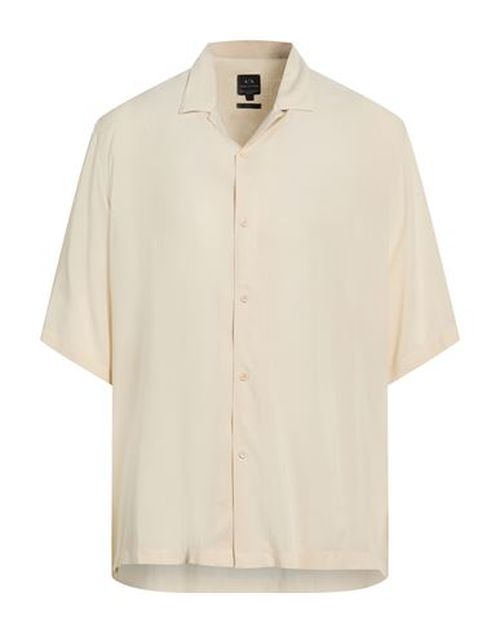 Man Shirt Beige Size L Viscose
