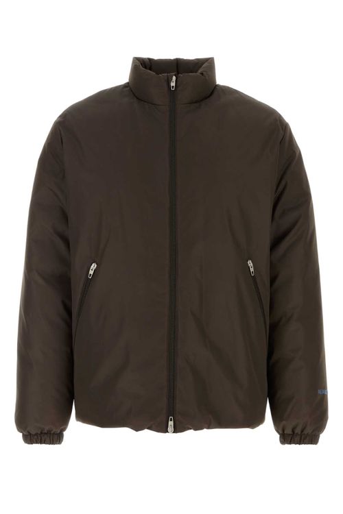 Quilted Puffer Down Jacket — Gray