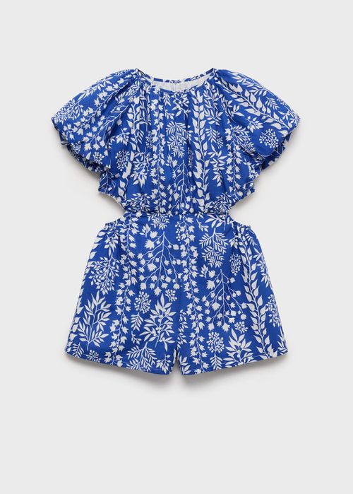Cotton print jumpsuit blue - Kids - 