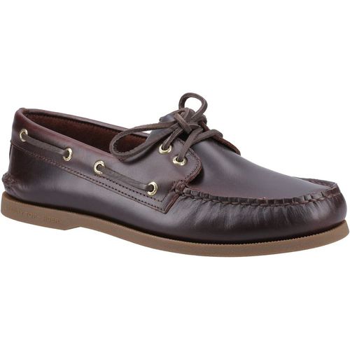 Sperry Authentic 2 Eye Leather Men's Amaretto Boat Shoe