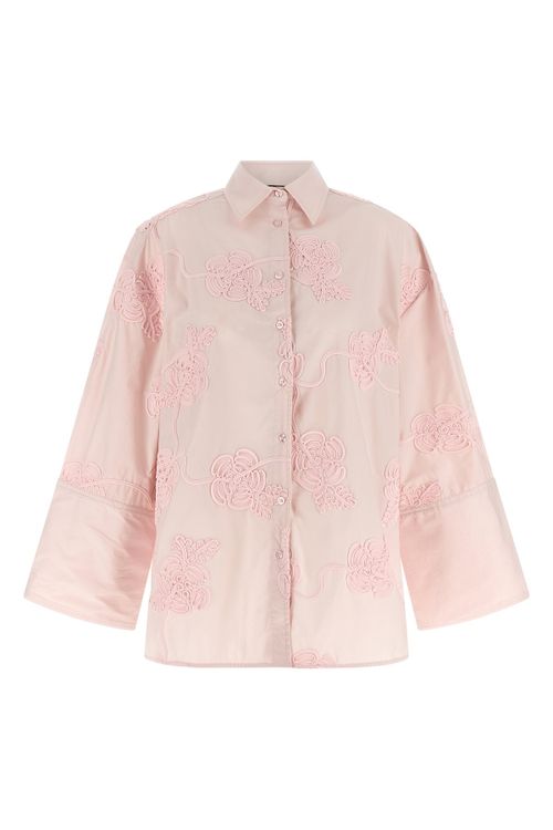 Floral Embroidery Shirt