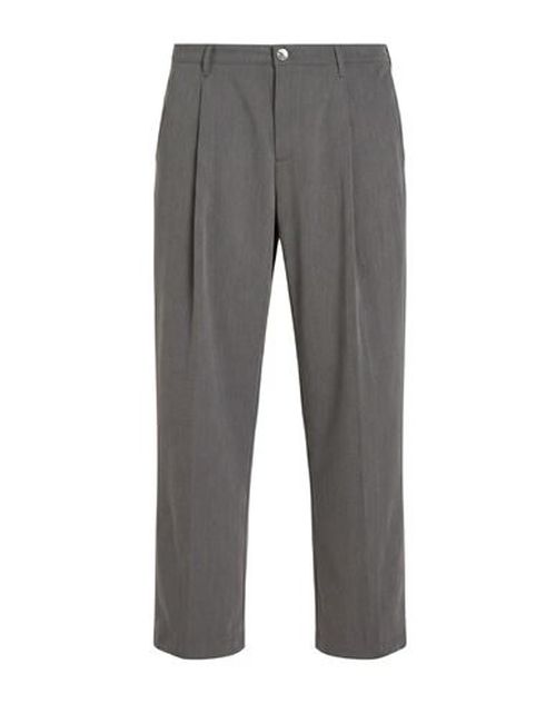 Man Pants Grey Size 34 Polyester, Viscose, Wool, Elastane