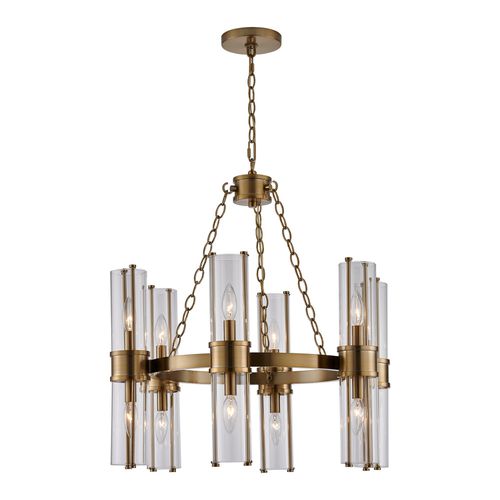 Vintage Brass Chandelier from the Duet Collection