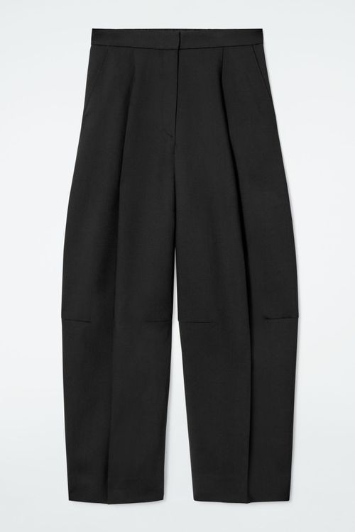 WOOL-BLEND WIDE-LEG PANTS