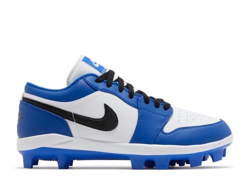 Nike Jordan 1 Retro MCS Low Men's Baseball Cleats (CJ8524-411, Game Royal/White/Black)