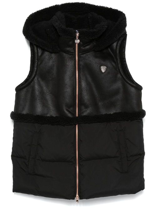Panelled gilet - Black