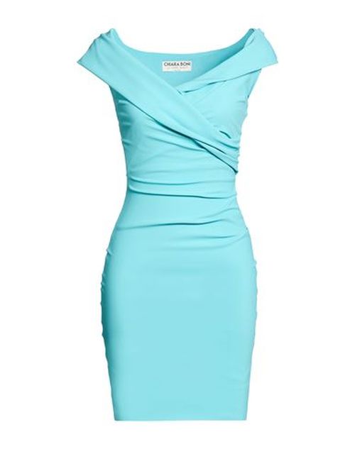 Woman Mini dress Turquoise Size 6 Polyamide, Elastane