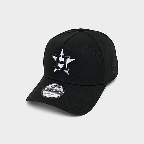 Houston Astros MLB 9FORTY Monochrome Snapback Hat in Black/White
