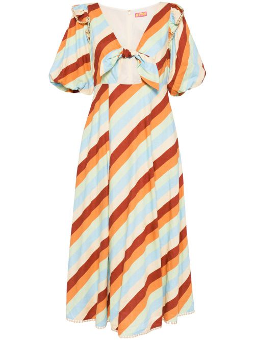 Pia midi dress - Neutrals