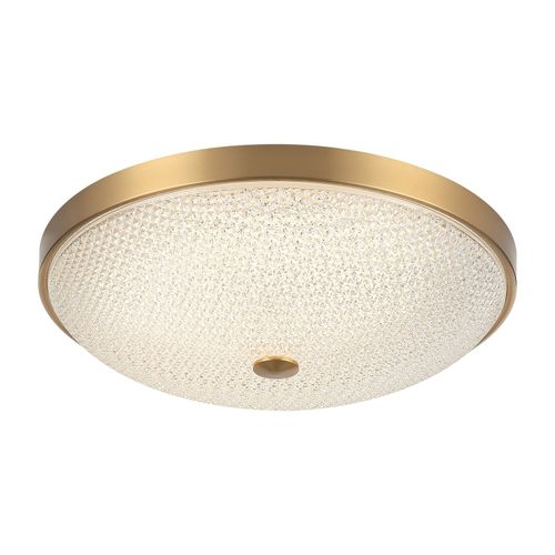 Aged Gold Brass Flush Mount from the Bella Collection