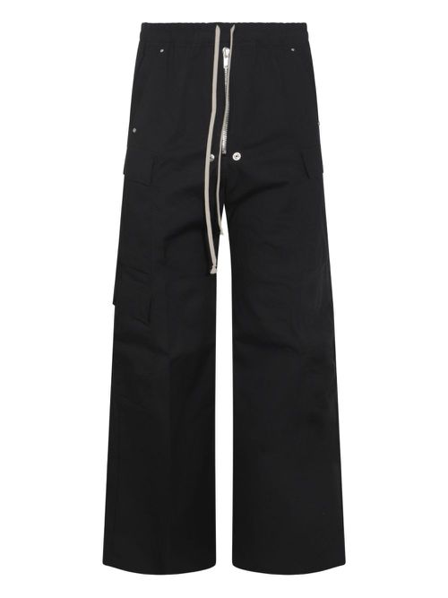 Belas cargo-pocket drawstring trousers - Black