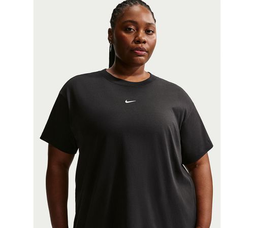 Plus Size Sportswear Oversized Short-Sleeve T-Shirt - Black/white