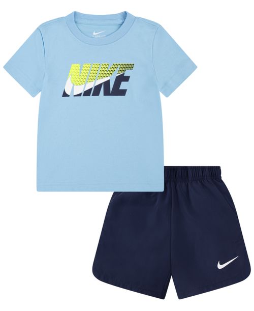 Toddler Boys T-shirt and Woven Shorts, 2 Piece Set - Midnight Navy