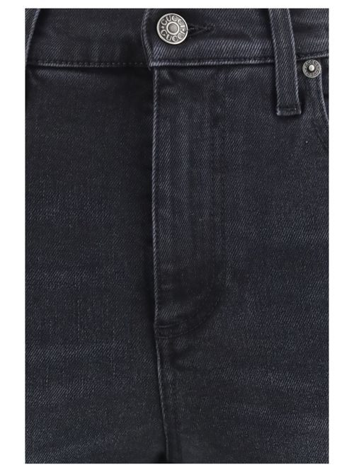 Washed Cotton Denim Jeans — Black